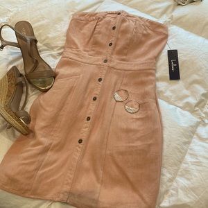 NWT Lulus linen dress